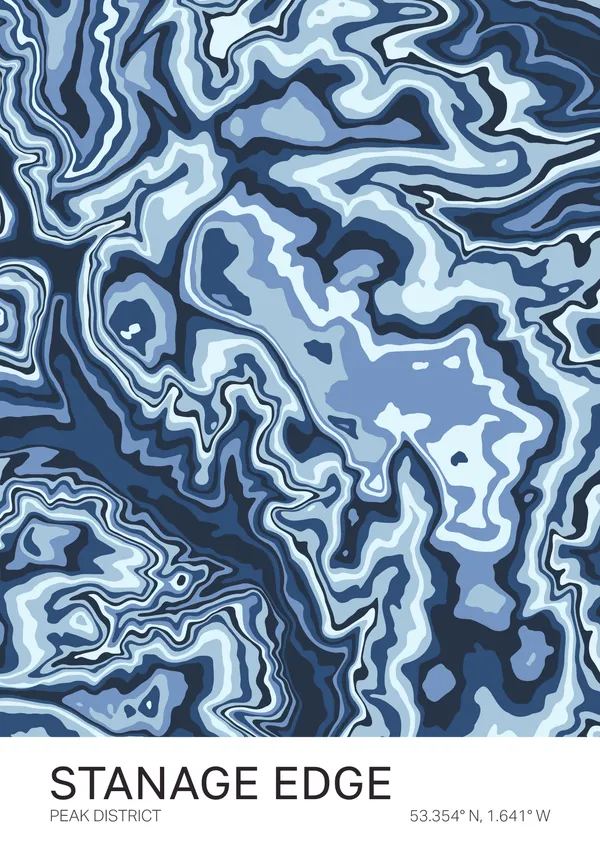 Stanage Edge print preview