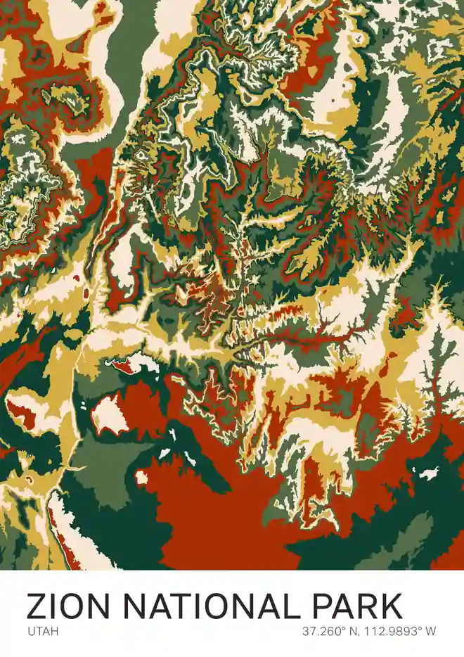 Zion National Park print preview